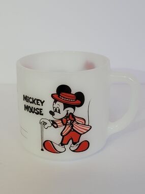 Disney Mickey Mouse White and Red Ceramic Mug